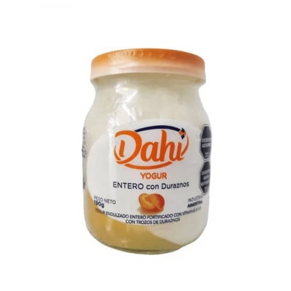 Dahi Yogur Entero Con Duraznos 190gr