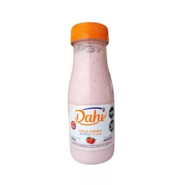 Dahi Yogur Bebible Entero Sabor Frutilla 200gr