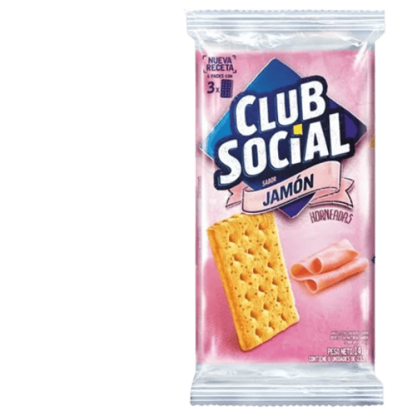 Club Social Galletitas Saladas Sabor Jamon 141gr