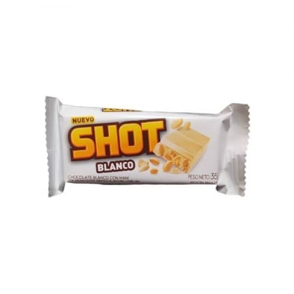 Shot Chocolate Blanco Con Mani 35gr