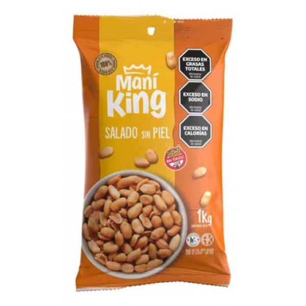 Mani King Mani Salado Sin Piel 1kg