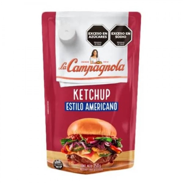 La Campagnola Ketchup Estilo Americano 250gr