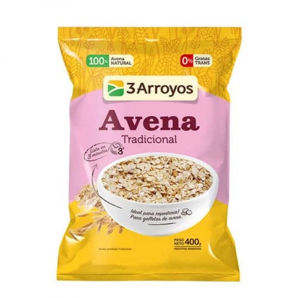 3 Arroyos Avena Tradicional 400gr