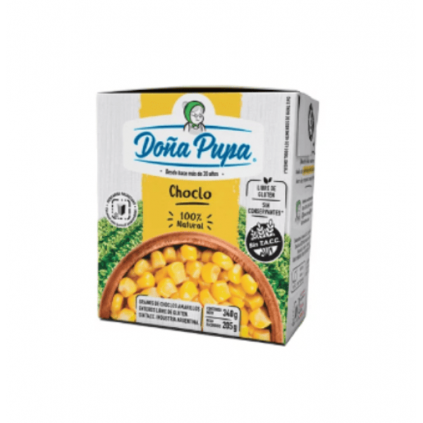 Doña Pupa Granos De Choclos Amarillos Enteros 340gr