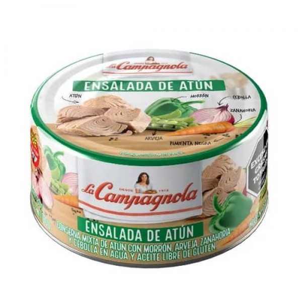 La Campagnola Ensalada De Atun Con Morron,Arveja,Zanahoria Y Cebolla En Agua Y Aceite 285gr