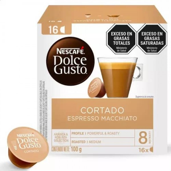 Nescafe Cortado Espresso Macchiato Capsulas x 16 Unidades 100gr