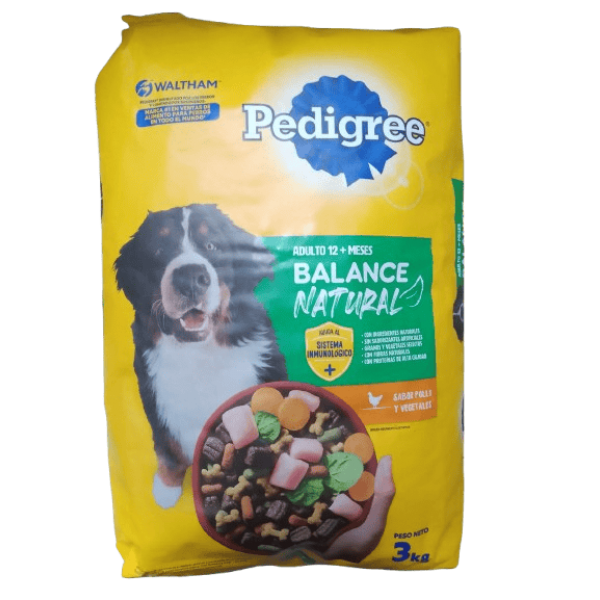 Pedigree Balance Natural  Alimento Para Perros Sabor Pollo Y Vegetales Adultos 3kg