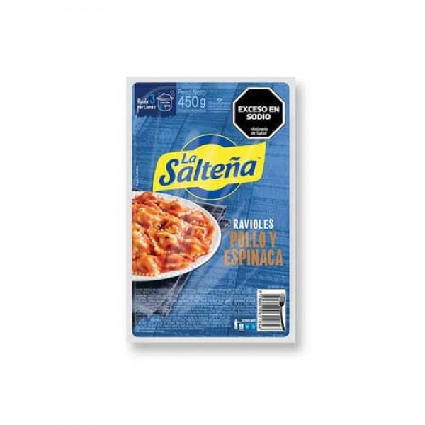 La Salteña Ravioles De Pollo Y Espinaca 450gr