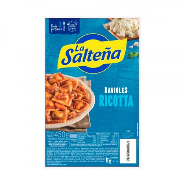 La Salteña Ravioles De Ricota 450gr