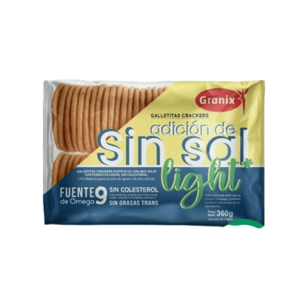 Granix Galletitas Crackers Sin Sal Light 360gr