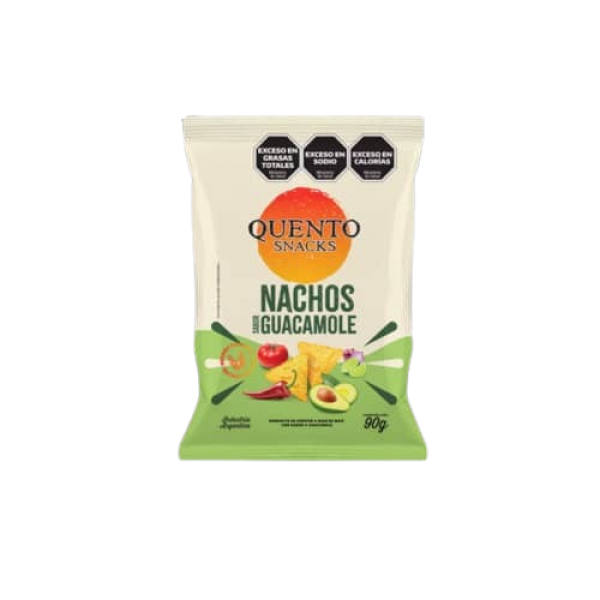 Quento Snacks Nachos Sabor Guacamole 90gr