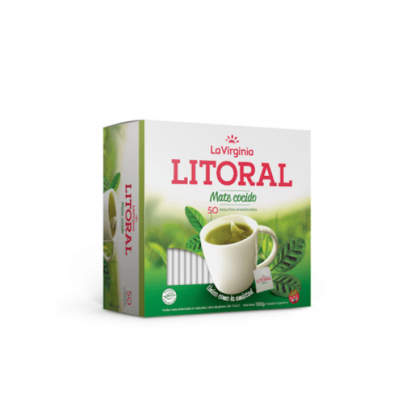 La Virginia Litoral Mate Cocido 50 Saquitos 150gr