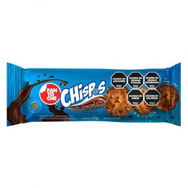 Fantoche Chispas Galletitas Dulces Sabor Vainilla Y Chocolate 155gr