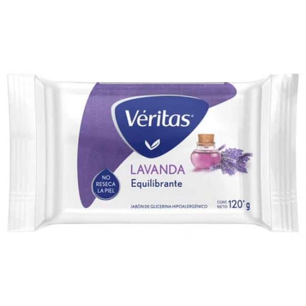 Veritas Jabon De Glicerina Lavanda 120gr