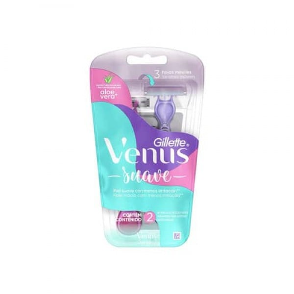 Venus Suave Sensitive Maquinas Para Afeitar Desechables 2 Unidades