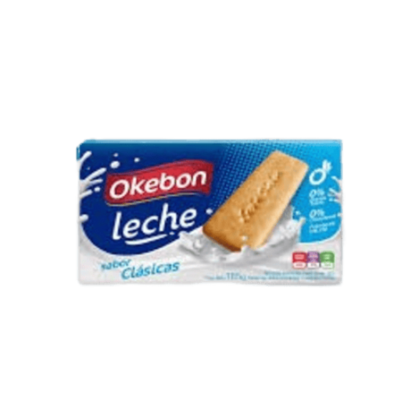 Okebon Galletitas Dulces Con Sabor A Vainilla Y Leche 165gr