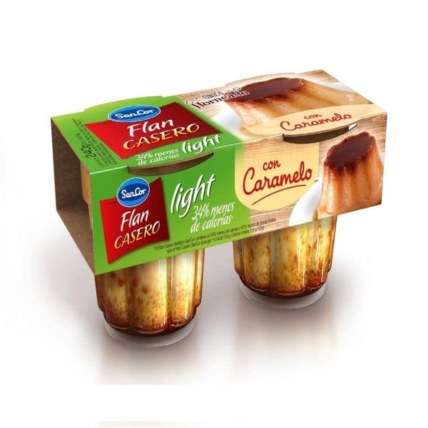 Sancor Flan Casero Light con Caramelo 2x115gr