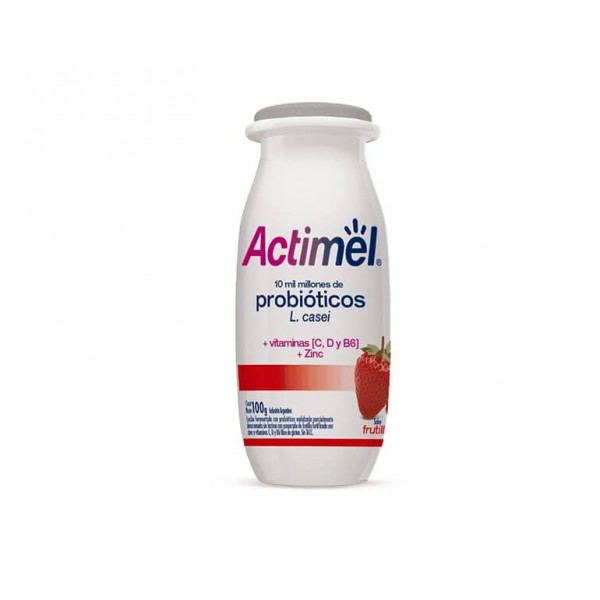 Actimel Yogur Bebible con Probioticos Sabor Frutilla 100gr