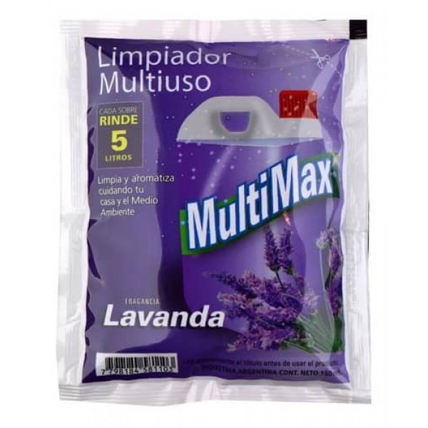 Multimax Limpiador Multiuso Fragancia Lavanda Rinde Por 5L 150ml