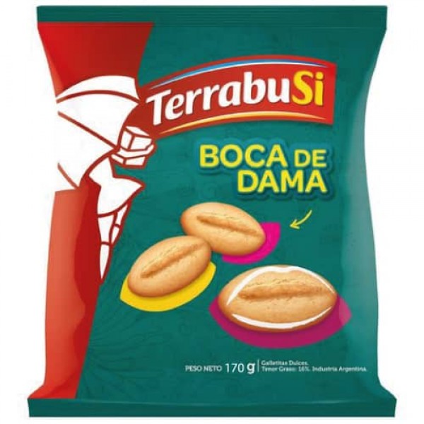 Terrabusi Boca De Dama Galletitas Dulces 170gr