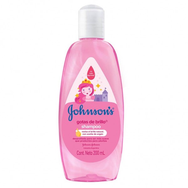 Johnsons Baby Shampoo Gotas de Brillo con Aceite de Argan 200ml