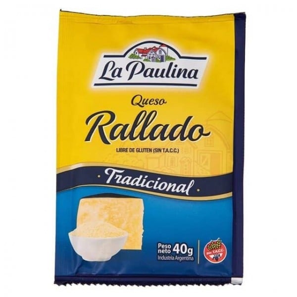 La Paulina Queso Rallado Tradicional 40gr