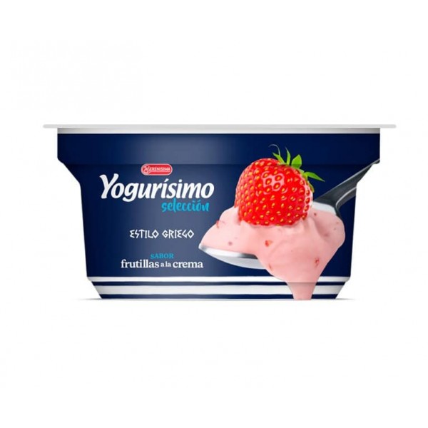 Yogurisimo Yogur Seleccion Estilo Griego Sabor Frutillas A La Crema 125gr