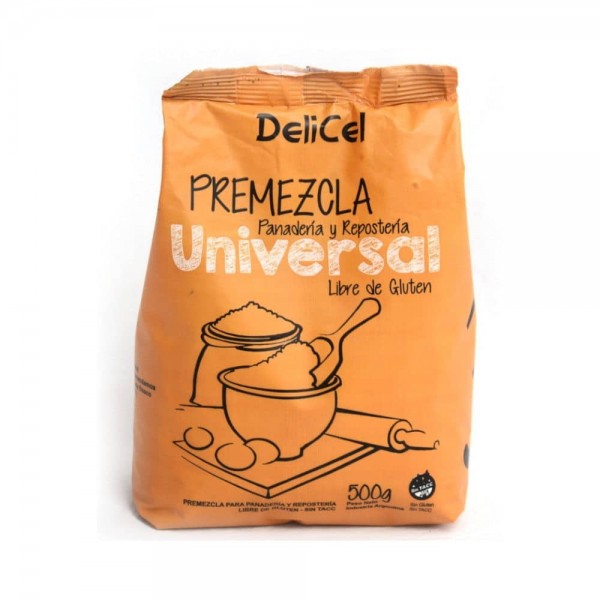 Delicel Premezcla Universal Para Panaderia y Reposteria 500gr