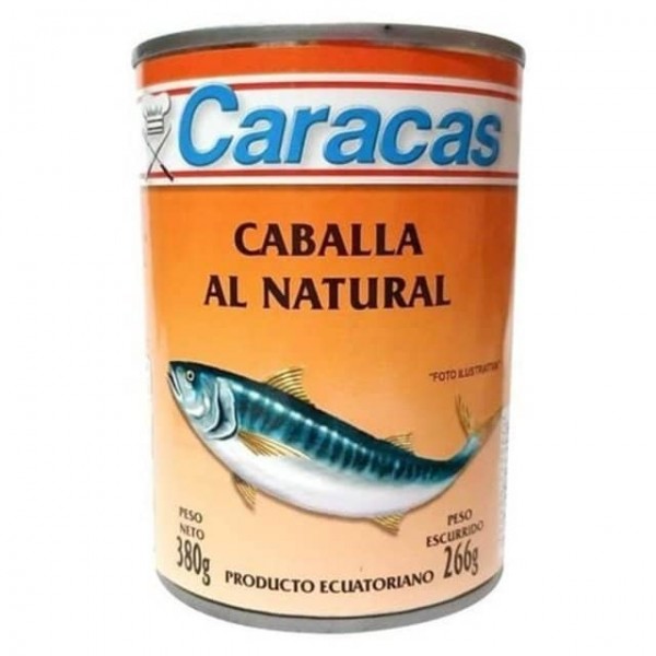 Caracas Caballa Al Natural Producto Ecuatoriano 380gr