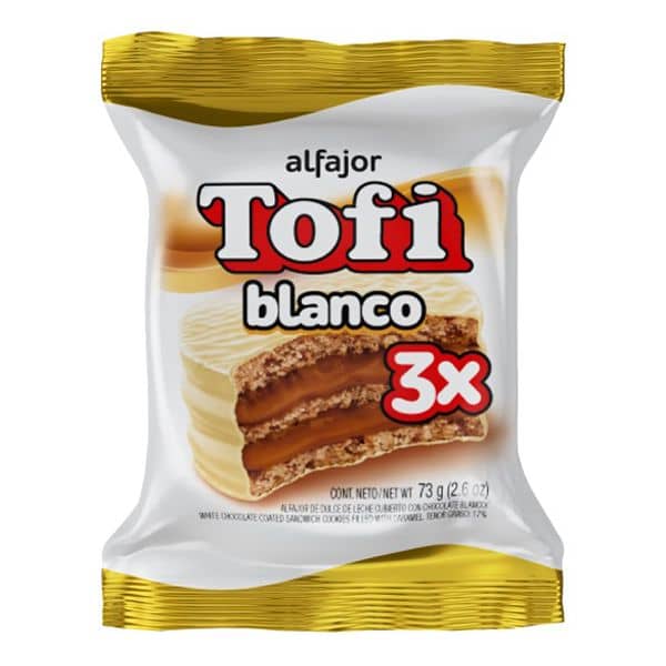 Tofi Alfajor Blanco Triple 73gr