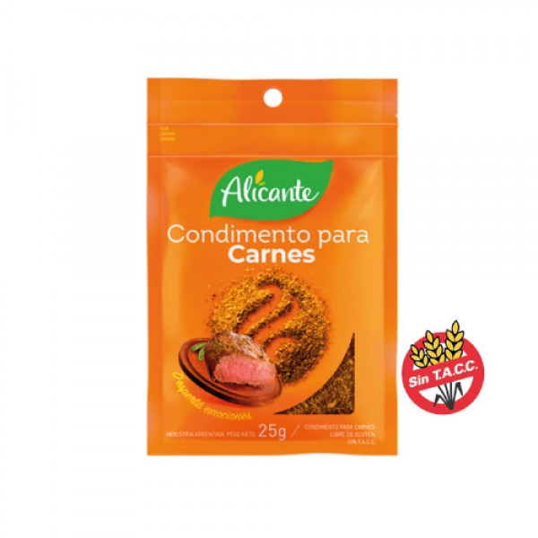 Alicante Condimentos Para Carnes 25gr