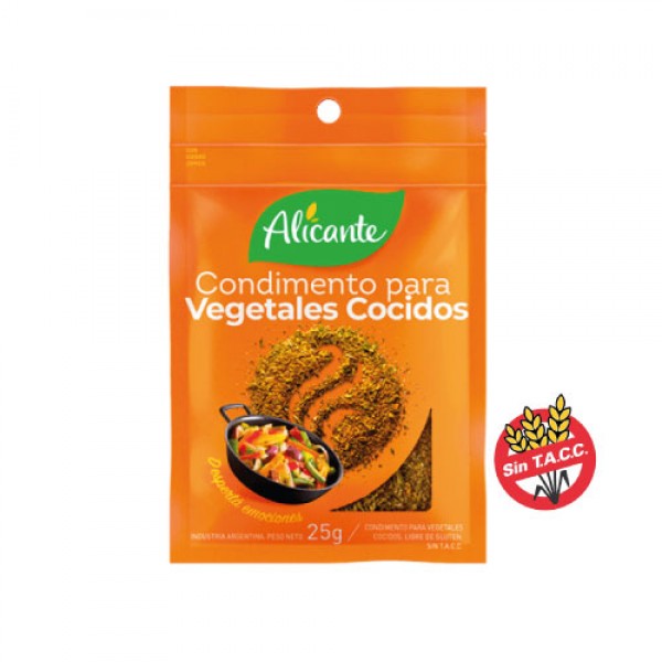 Alicante Condimentos Para Vegetales Cocidos 25gr