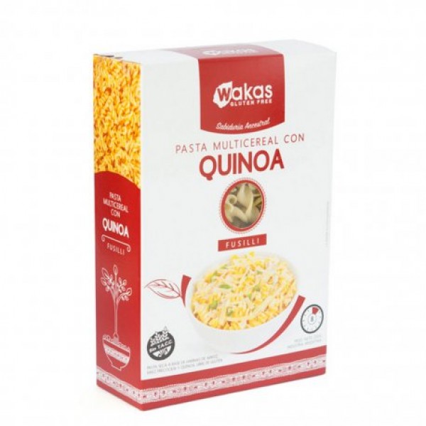 Wakas Pasta Multicereal Con Quinoa Fusilli 250gr