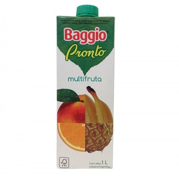 Baggio Pronto Jugo Multifruta 1L