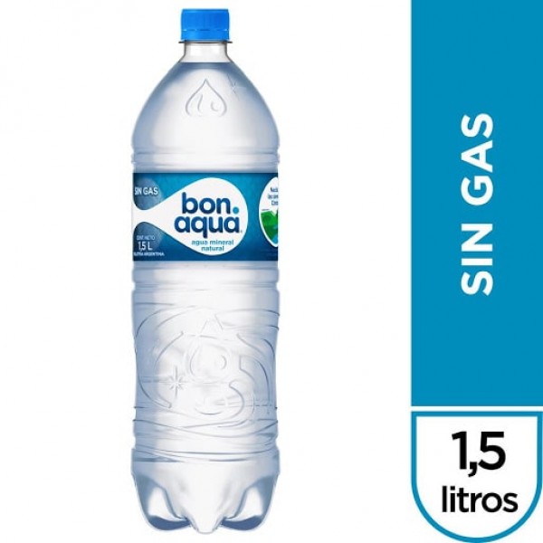 BonAqua Agua Mineral Natural Sin Gas 1.5L