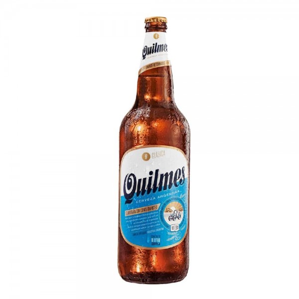 Quilmes Cerveza Cristal Clasica Retornable 1L
