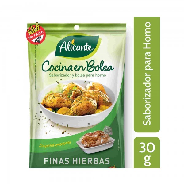 Alicante Cocina En Bolsa Saborizador Y Bolsa Para Horno Finas Hierbas 30gr
