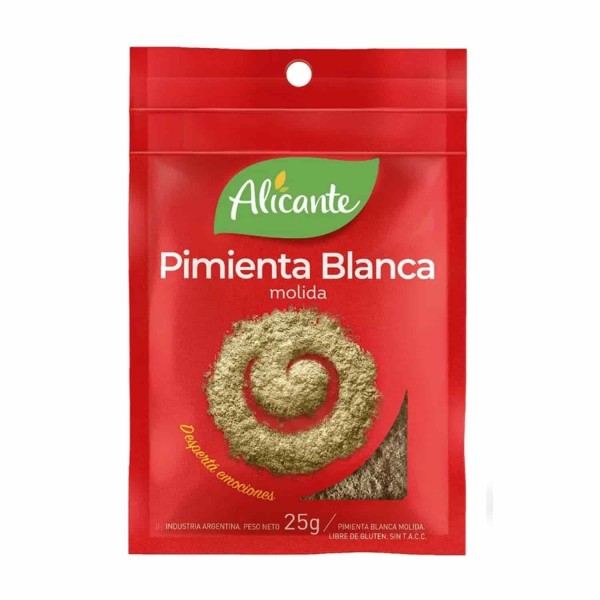 Alicante Pimienta Blanca Molida 25gr