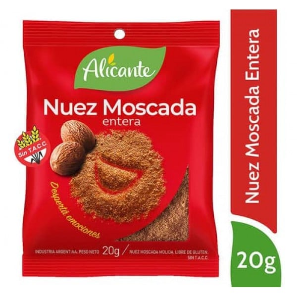 Alicante Nuez Moscada Entera 20gr