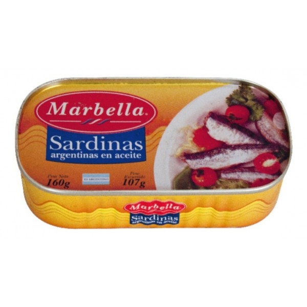 Marbella Sardinas Argentinas En Aceite 160gr