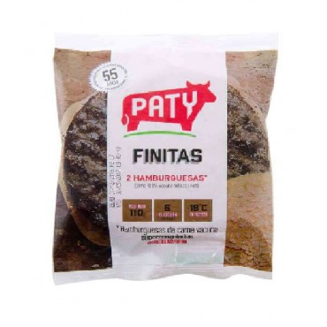 Paty Hamburguesas Finitas 2 Unidades 110gr