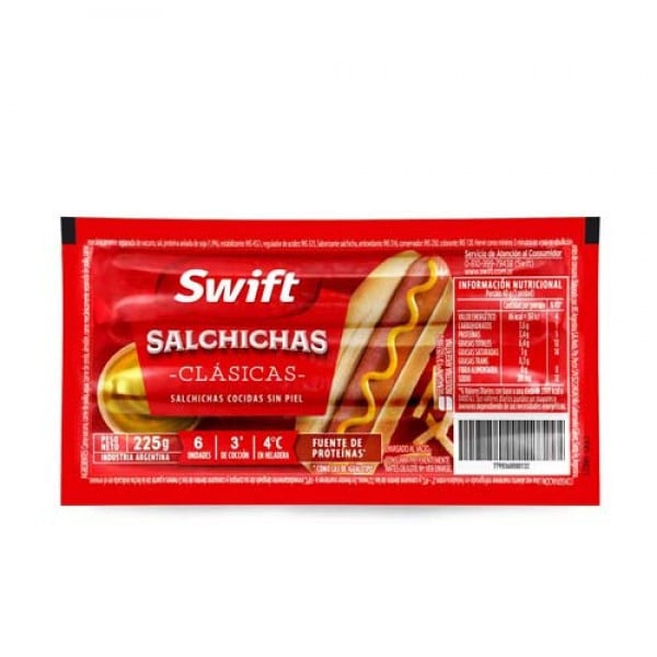 Swift Salchichas Clasicas 6 unidades 225gr