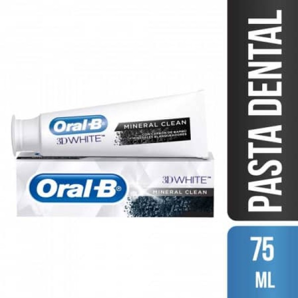 Oral B Pasta Dental Con Fluor 3D White Mineral Clean Fresh Mint 102gr