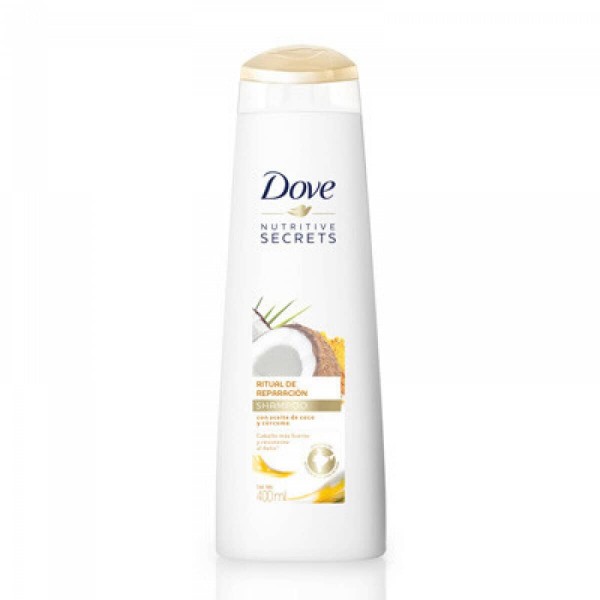 Dove Shampoo Ritual De Reparacion Con Aceite De Coco Y Curcuma 400ml