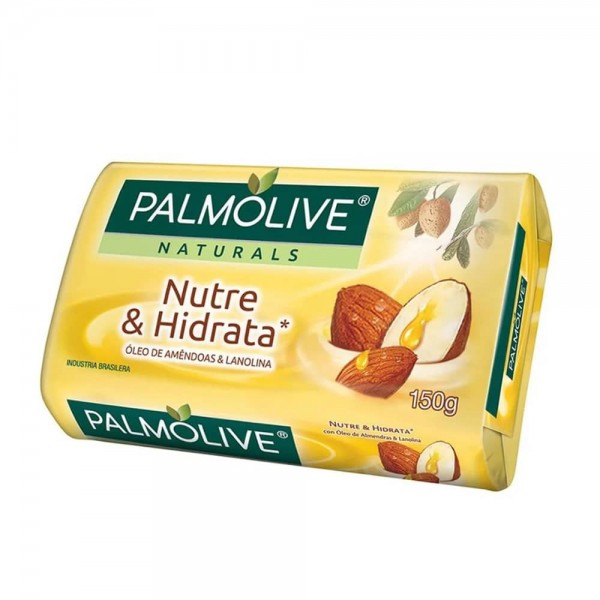 Palmolive Jabon De Tocador Naturals Nutre Hidrata Con Olveo De Almendras Y Lanonina 150gr