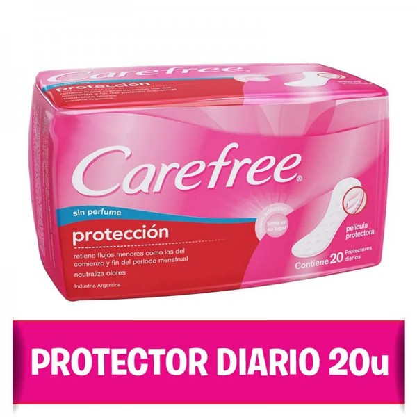 Carefree Protectores Diarios Proteccion Sin Perfume 20 Unidades