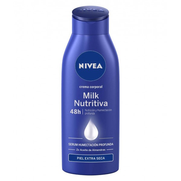 Nivea Crema Corporal Milk Nutritiva Con Aceite De Almendra Piel Extra Seca 125ml
