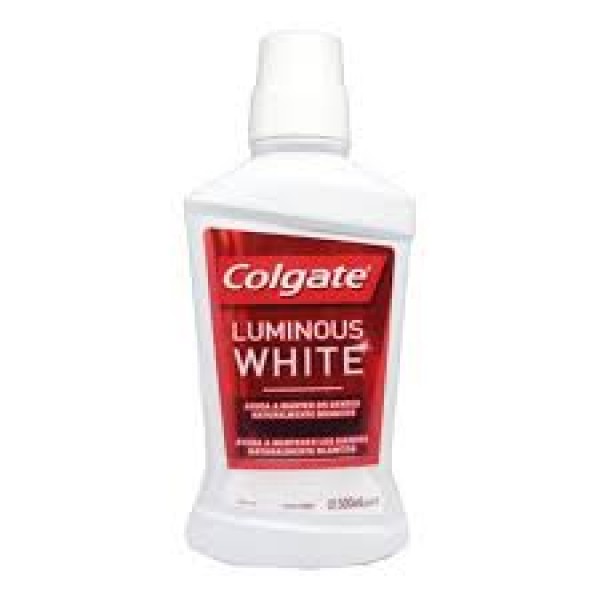 Colgate Enjuague Bucal Luminous White 500ml