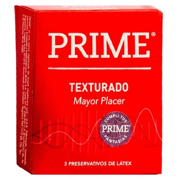 Prime Preservativos Texturado 3 Unidades