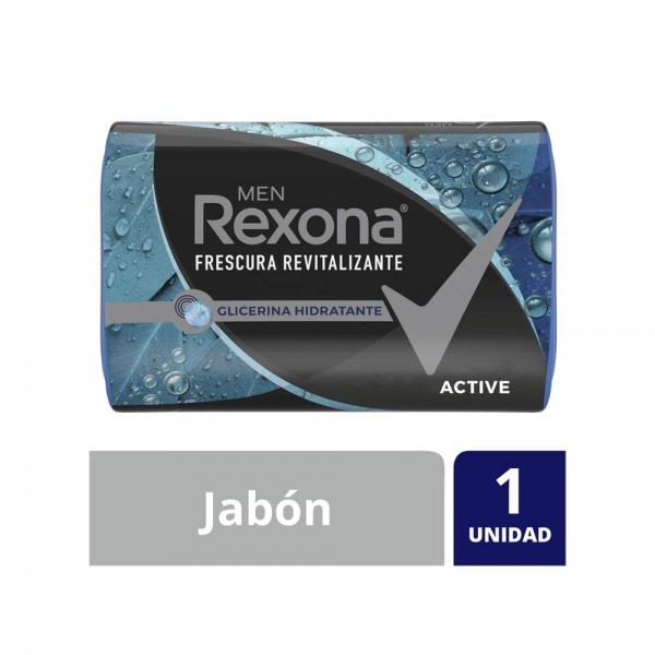 Rexona Jabon De Tocador Frescura Revitalizante Active 125gr